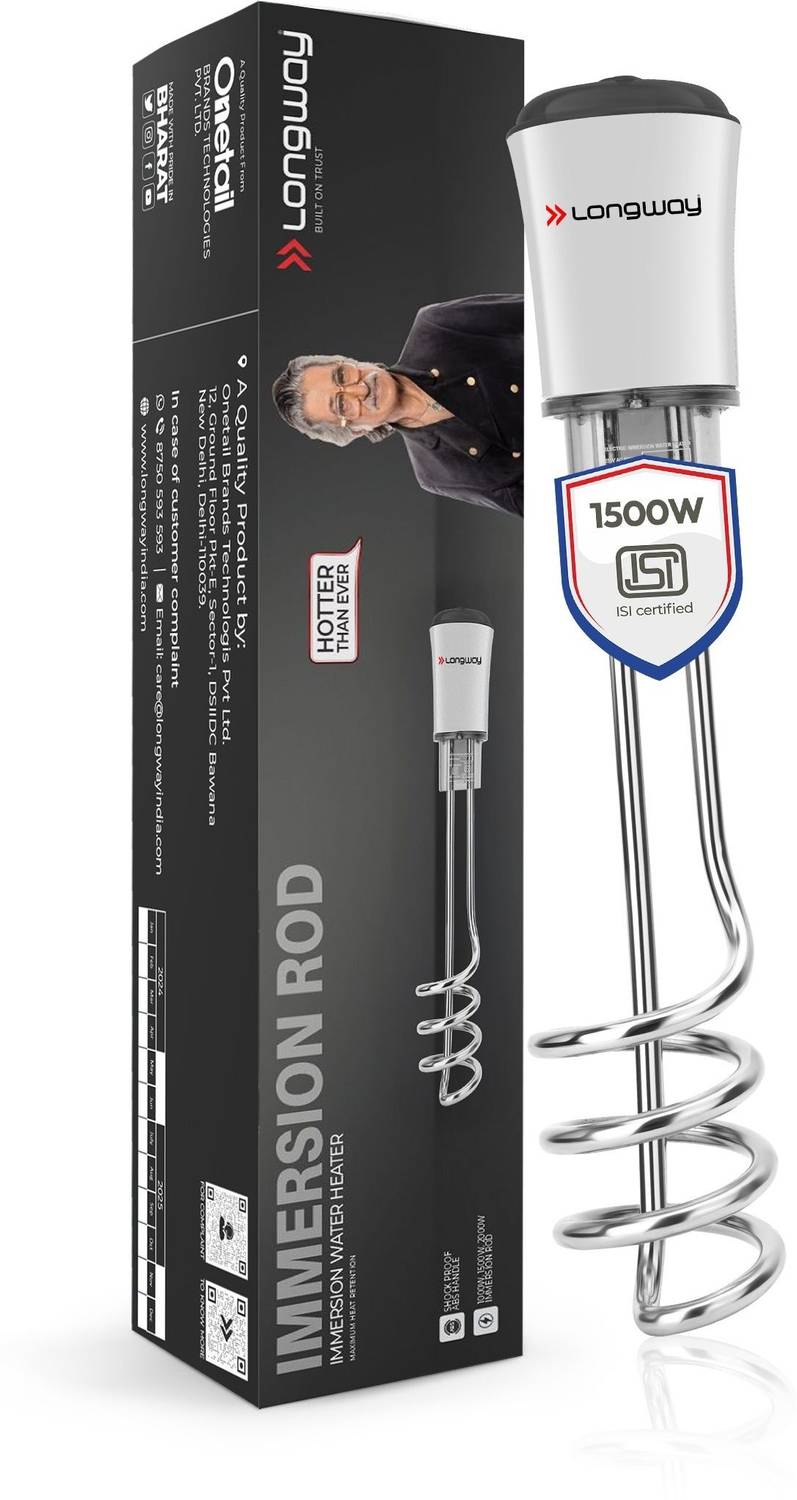 Longway LWIR01 1500 W Shock Proof Immersion Heater Rod (Water)