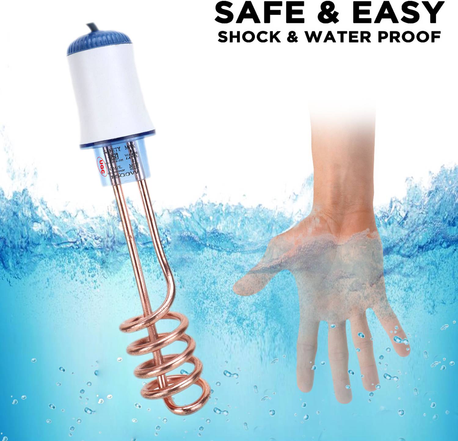 UGC Premium High Quality Waterproof & Shockproof 2000 W Immersion