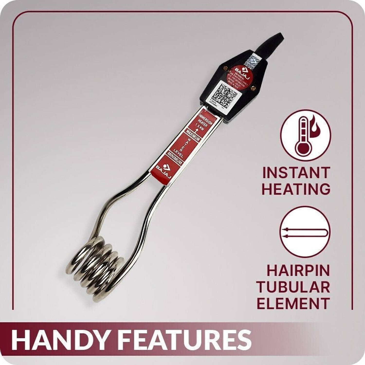 Bajaj Immersion Heater 1.5KW 25
