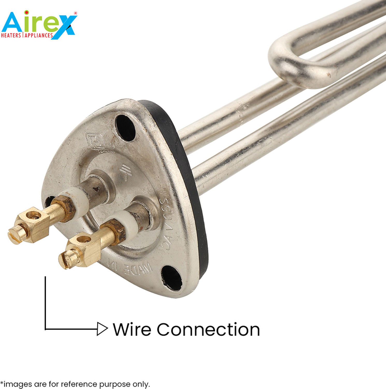 Image of Airex Triangle Type Geyser Heating Element 2000 W Shock Proof Immersion Heater Rod