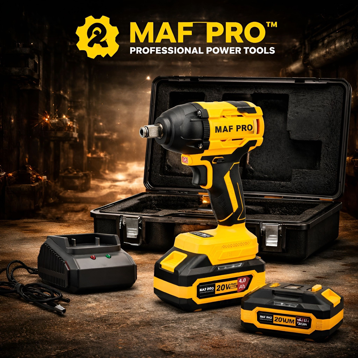 Image of Maf Pro CIWLI3502 20V Brushless Li-Ion | 350Nm High Torque Wrench with Variable Speed Cordless Impact Wrench