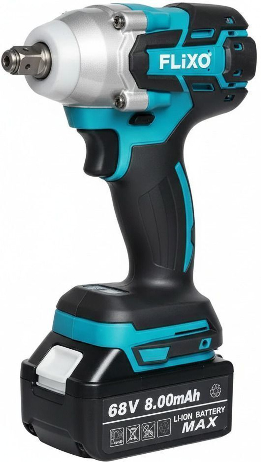 Image of Flipkart SmartBuy Flixo 68V 2in1 Cordless Impact Wrench, Brushless 330NM Cordless Impact Wrench
