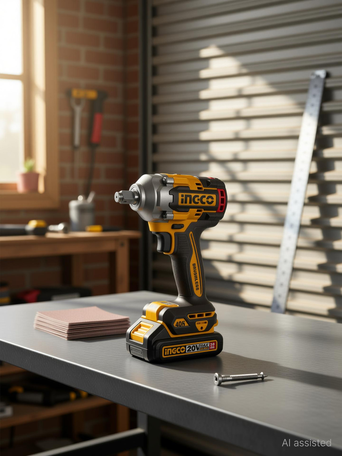 INGCO CKLI20286 Combo Kit Cordless BL Impact Drill (66Nm) & (405Nm) Cordless Impact Wrench