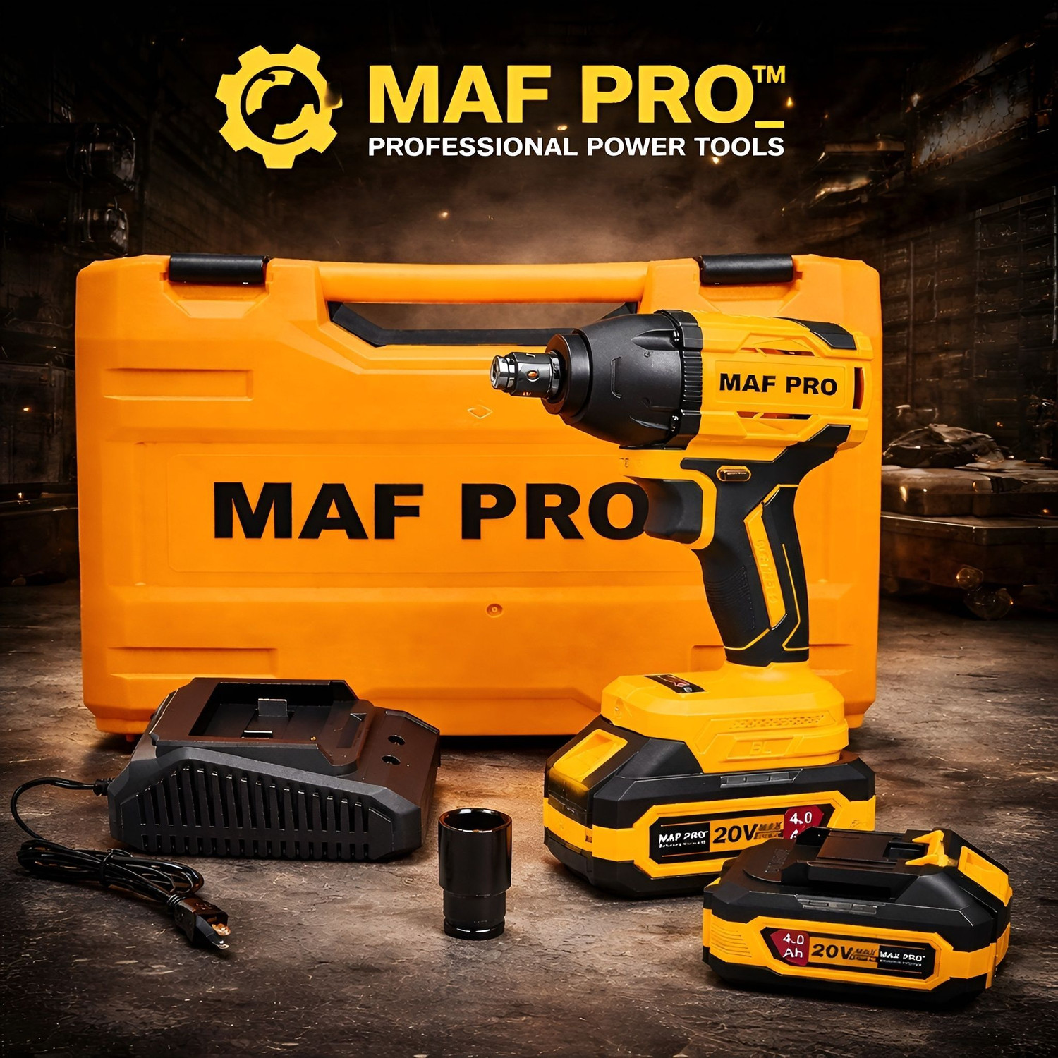 Image of Maf Pro CIWLI3502 20V Brushless Li-Ion | 350Nm High Torque Wrench with Variable Speed Cordless Impact Wrench