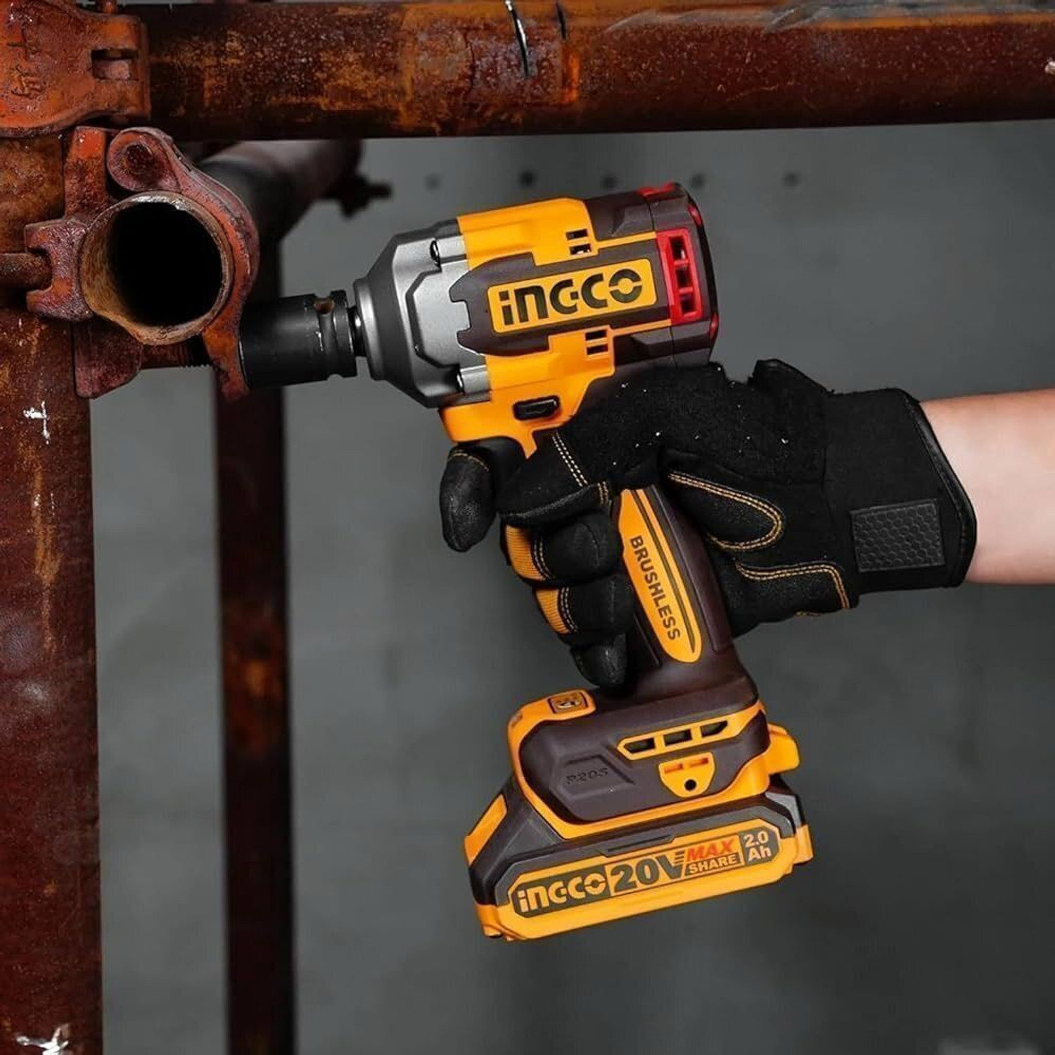 Image of INGCO Cordless 2 pcs combo kit Cordless Impact Wrench