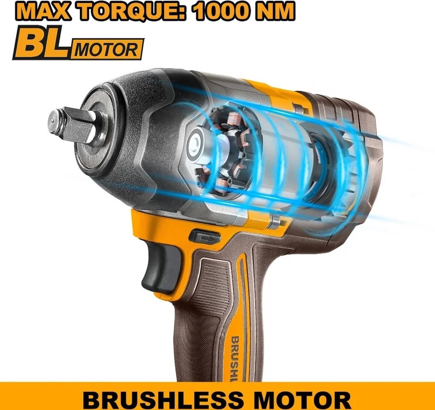 INGCO 20V CIWLI2085 1000NM Cordless Impact Wrench - Image 2