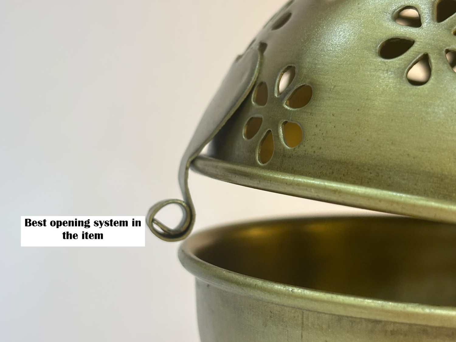 Image of ModNok gold minar 1 Stainless Steel Incense Holder