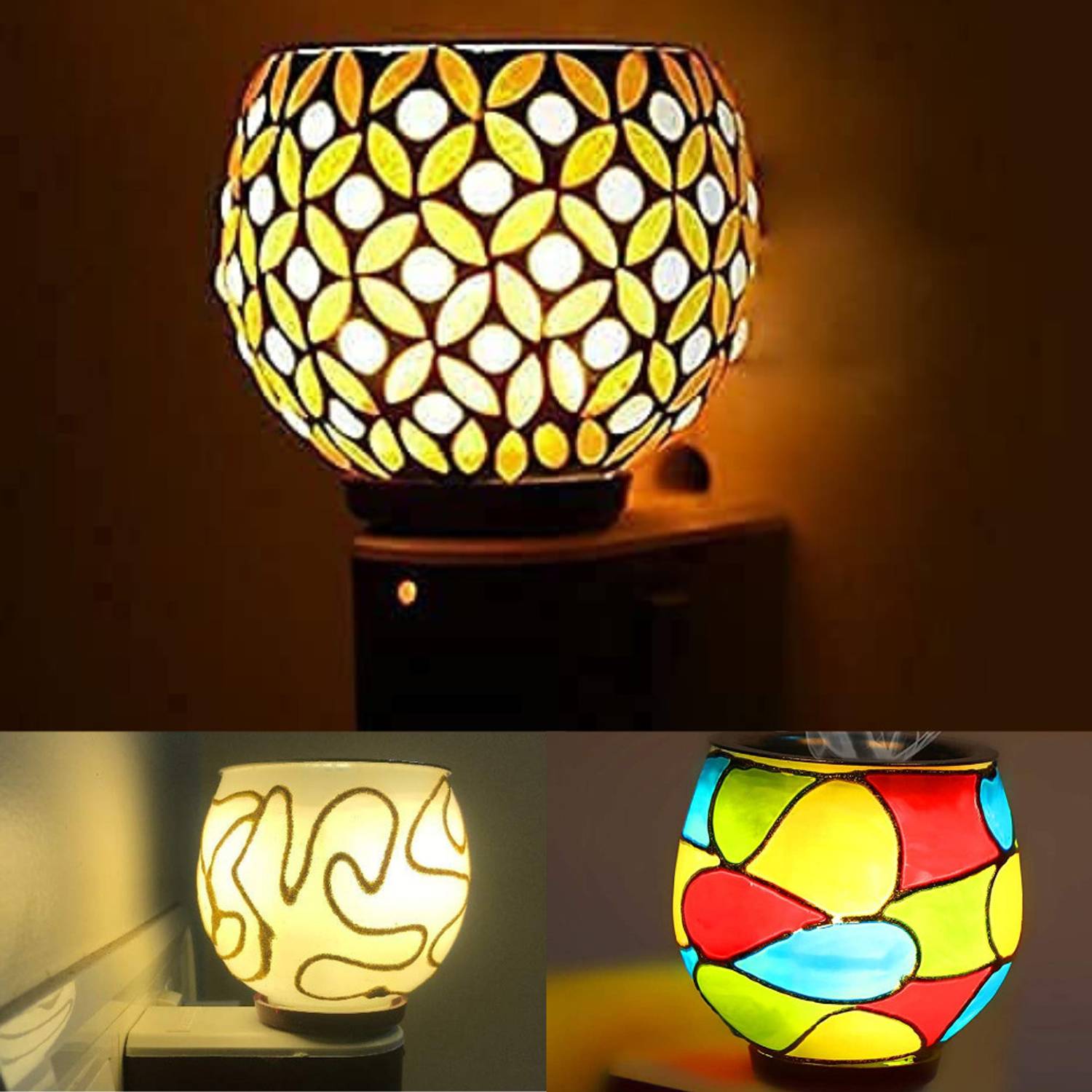 KIDZYMON Electric Incense burner with night lamp I Multi-design (ONE PRODUCT) Ceramic Incense Holder Rs. 144 - Flipkart
