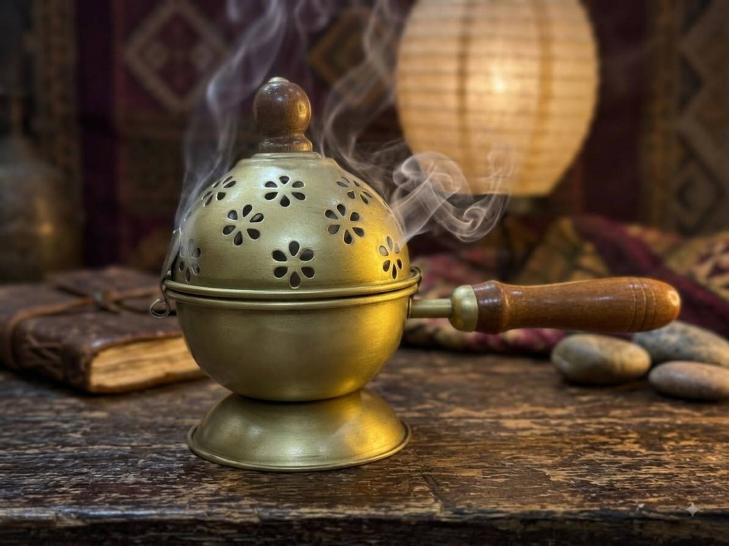 Image of ModNok gold minar 1 Stainless Steel Incense Holder