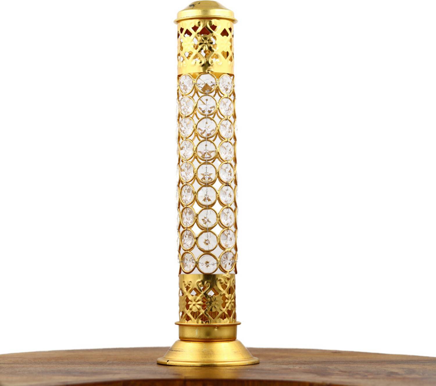 INTERNATIONAL Brass Incense Holder Gold Pack of 1