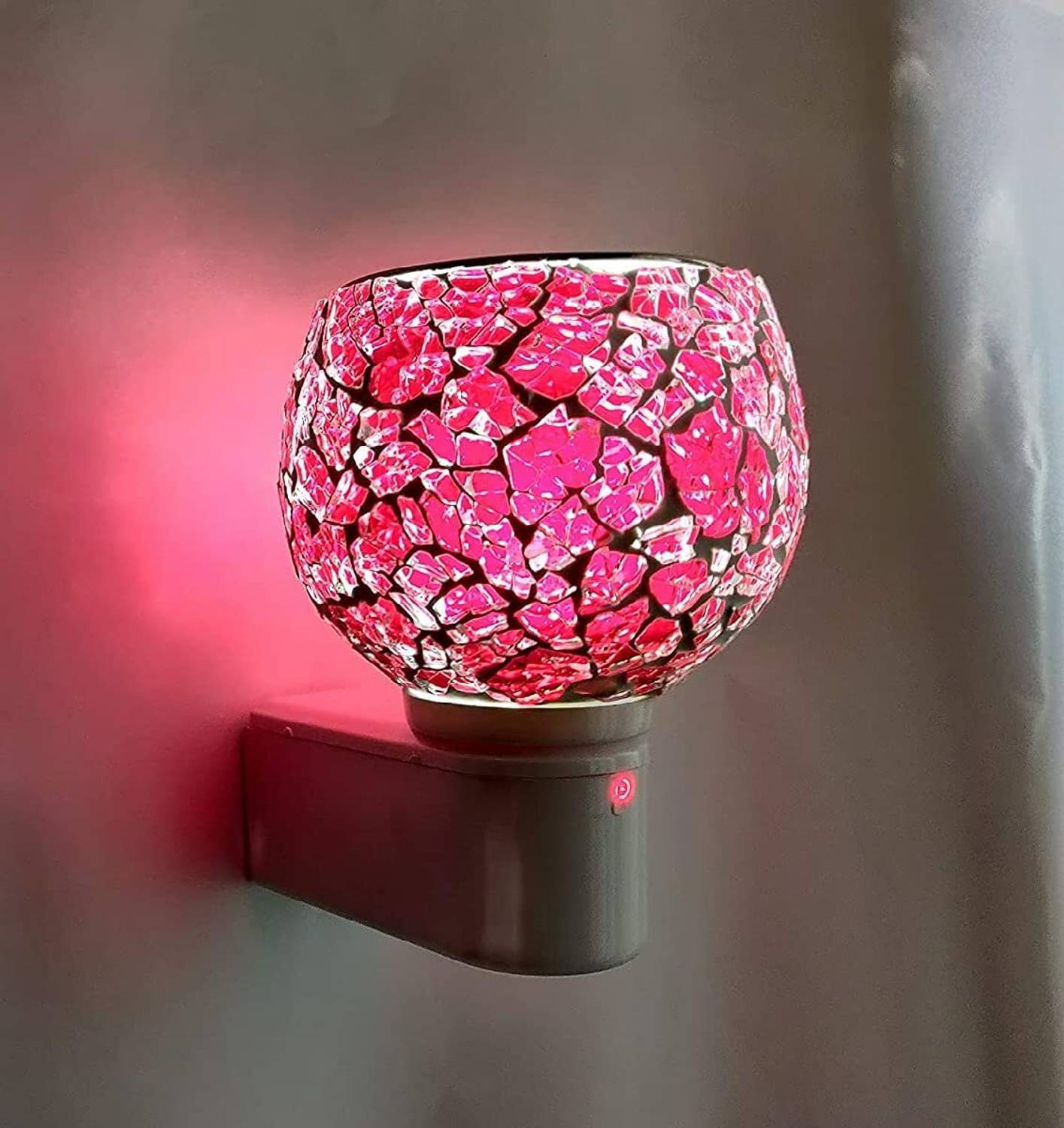s Electric Kapoor Dani Stand Kapur Incense Burner/Beautiful Smart Ceramic Kapoor Dani/Aroma Oil Burner Cum Night Lamp with Switch Bundi Design DN_32