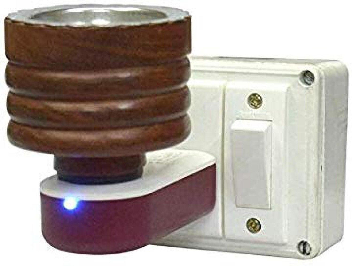 Image of DD RETAIL Mini Magic Wooden Electric Kapoor Dani Incense Burner Plug Bakhoor Dani Aroma Diffuser Kapoor Burner (Pack of 1) Wooden Incense Holder