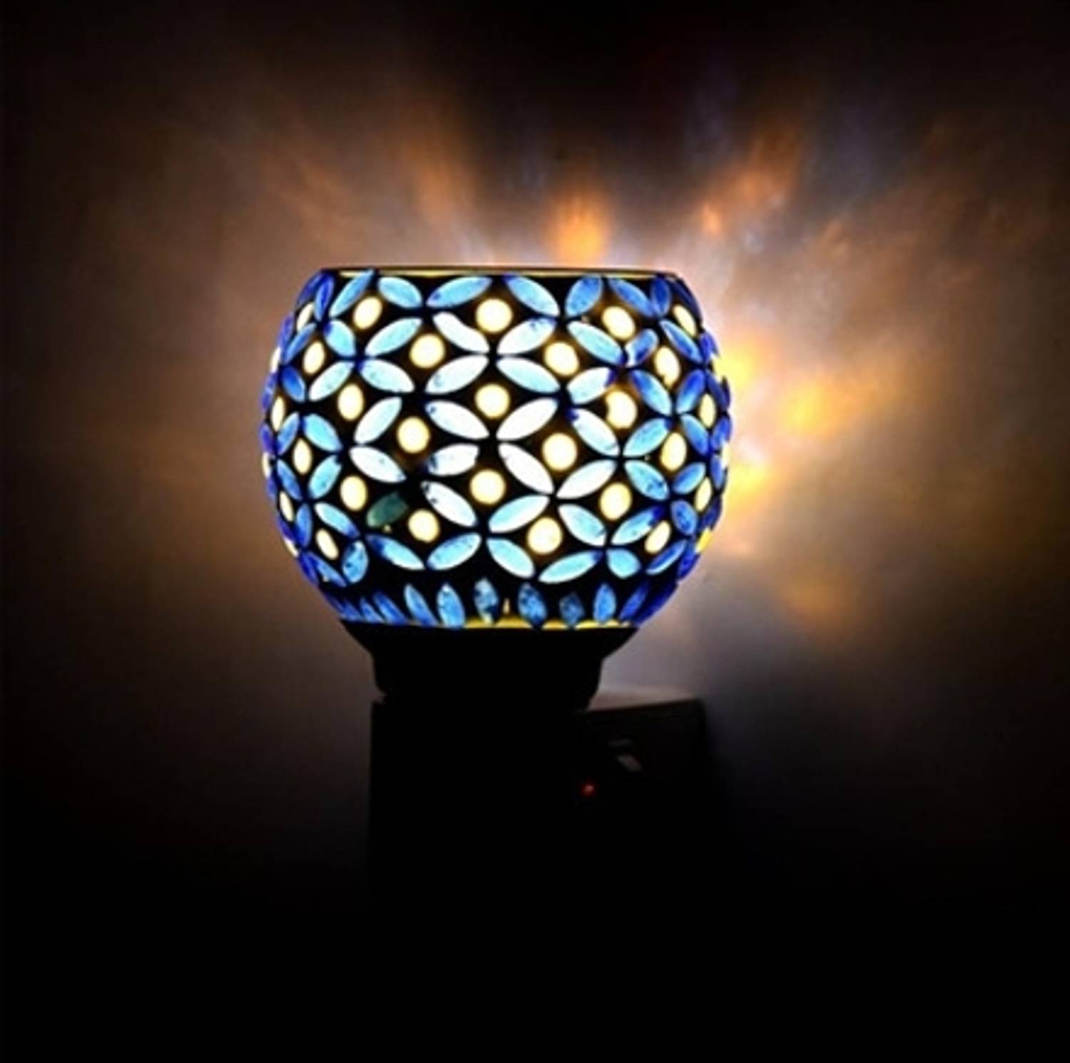 Bilbari LED Kapoordani/Aroma Oil Diffuser With On Off Switch To Toggle For Burner & Lamp Ceramic Incense Holder