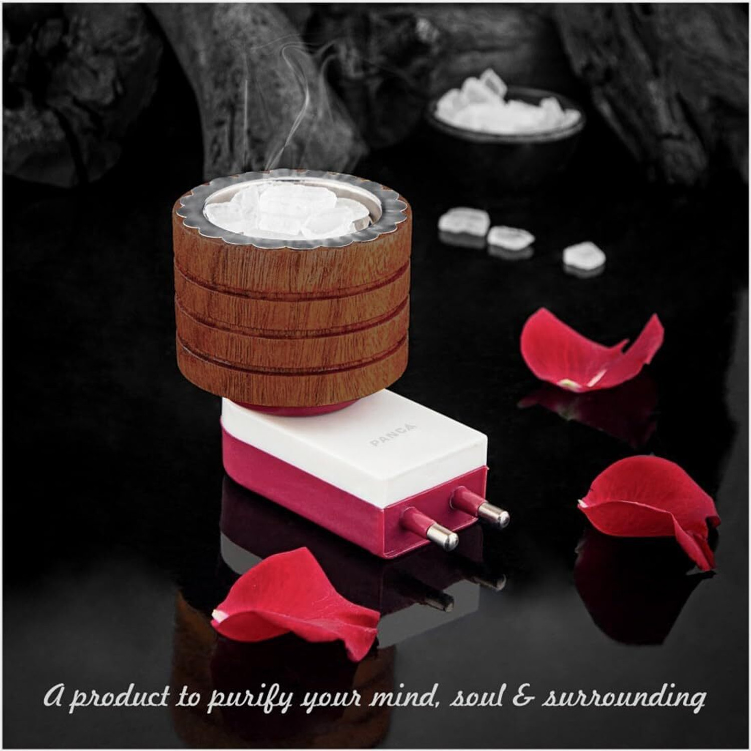 Image of mangalam camphor Wooden Incense Holder