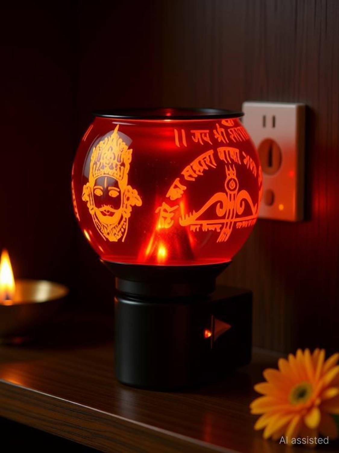 Bilbari Electric Kapoor Dani Stand for Dhup Incense Burner Steel-BABA SHYAM DESIGN Plastic Incense Holder