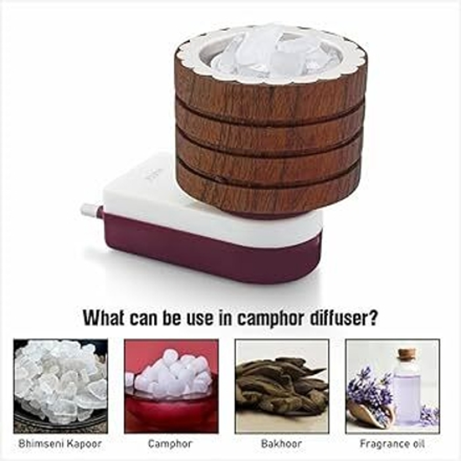 Image of mangalam camphor Wooden Incense Holder