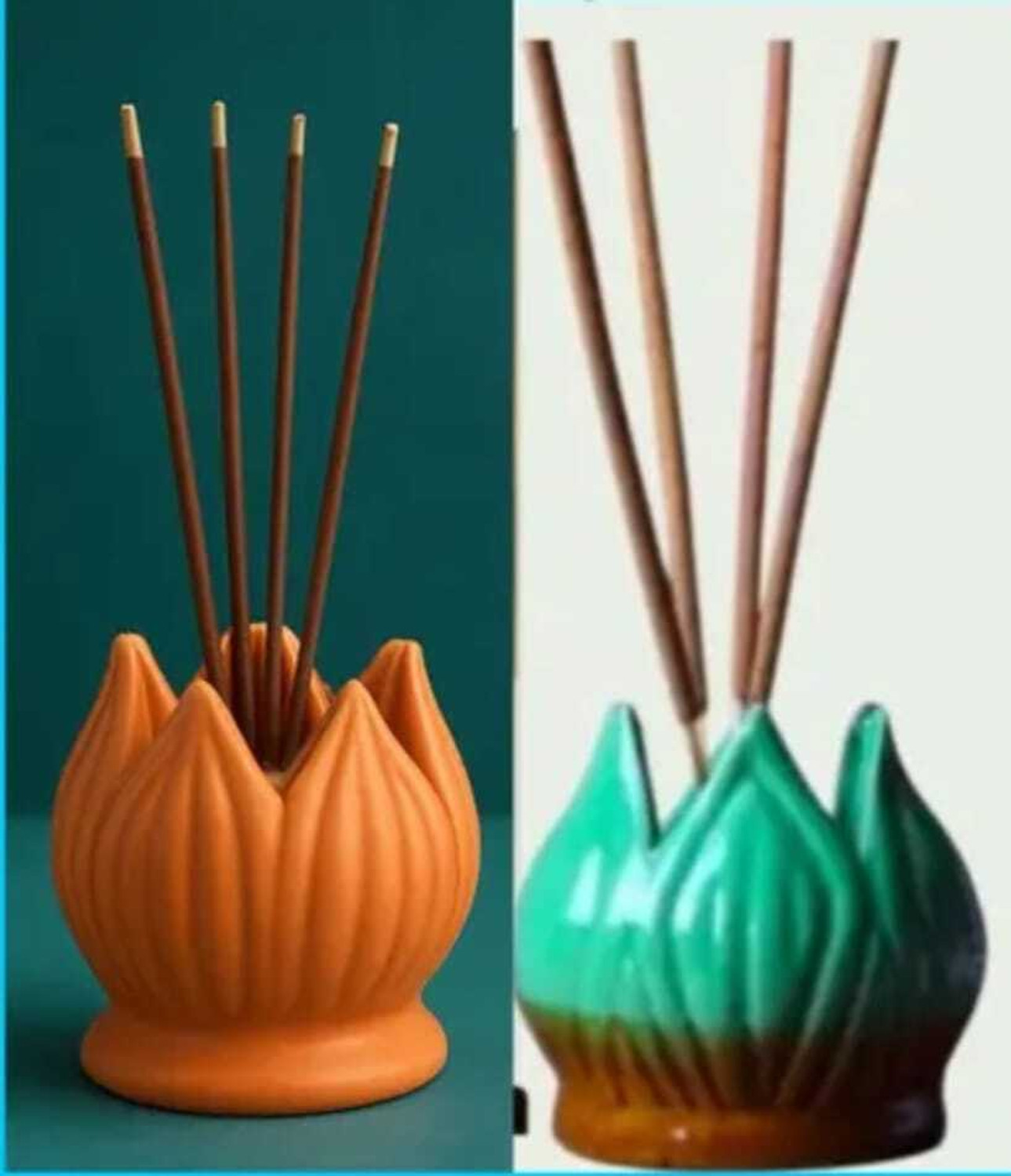 Image of JIYA ELEGANCE Terracotta Incense Holder
