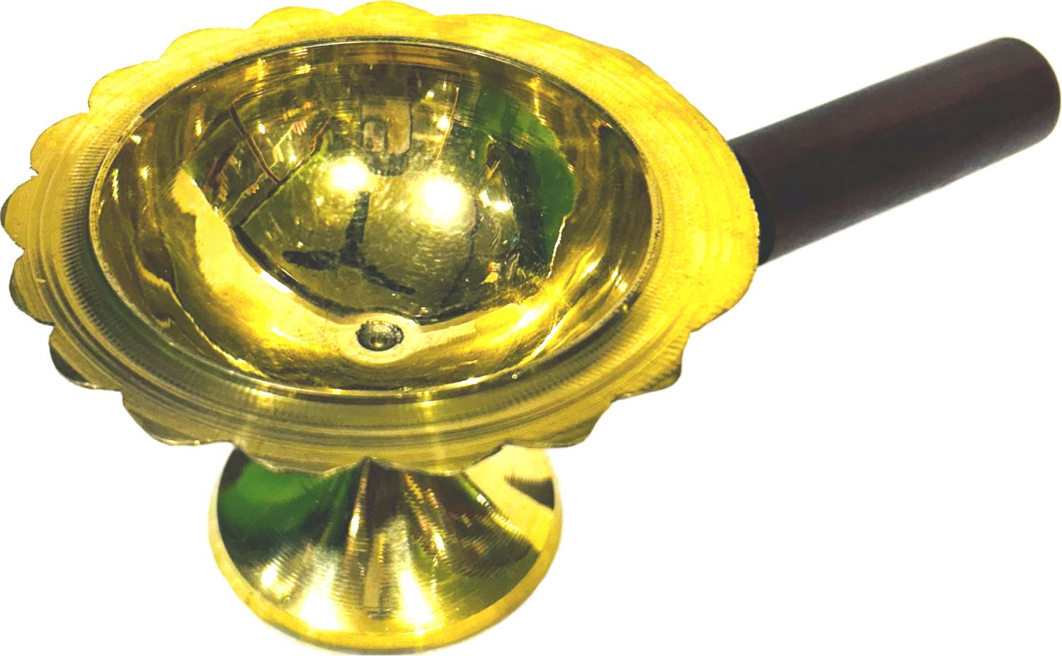 Bhabani Kapoor dani kapoor burner with heat proof handle brass for home, office, puja Brass Incense Holder
