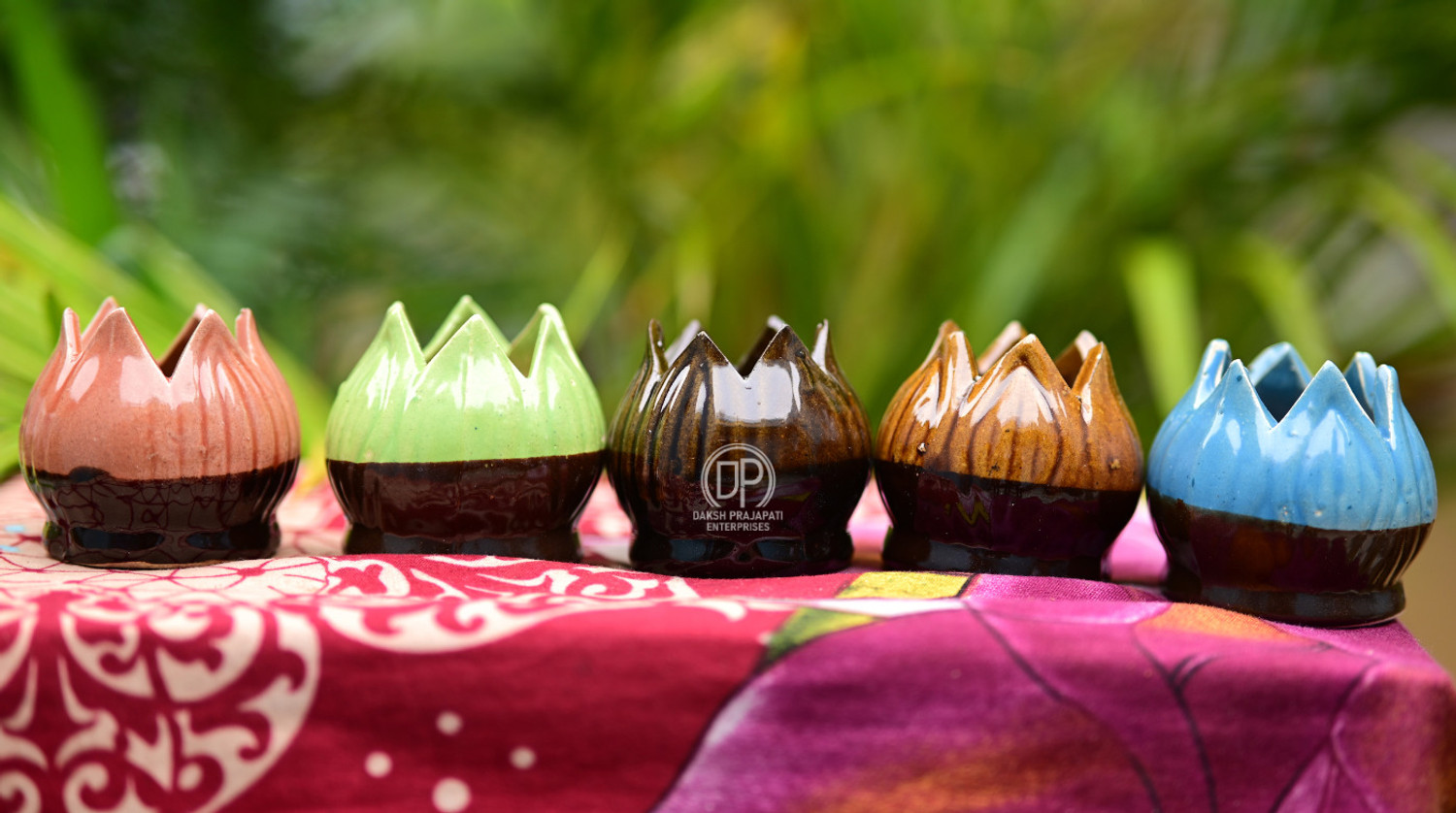 Image of JIYA ELEGANCE Terracotta Incense Holder