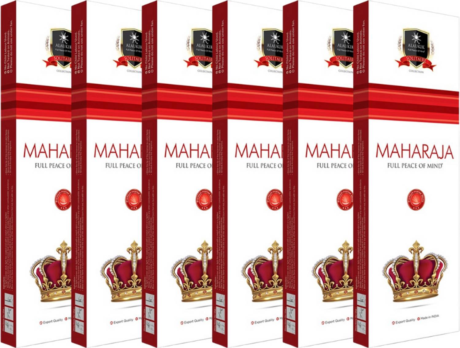 ALAUKIK Solitaire Maharaja Agarbatti Incense Sticks (90G Each) Floral Fragrance