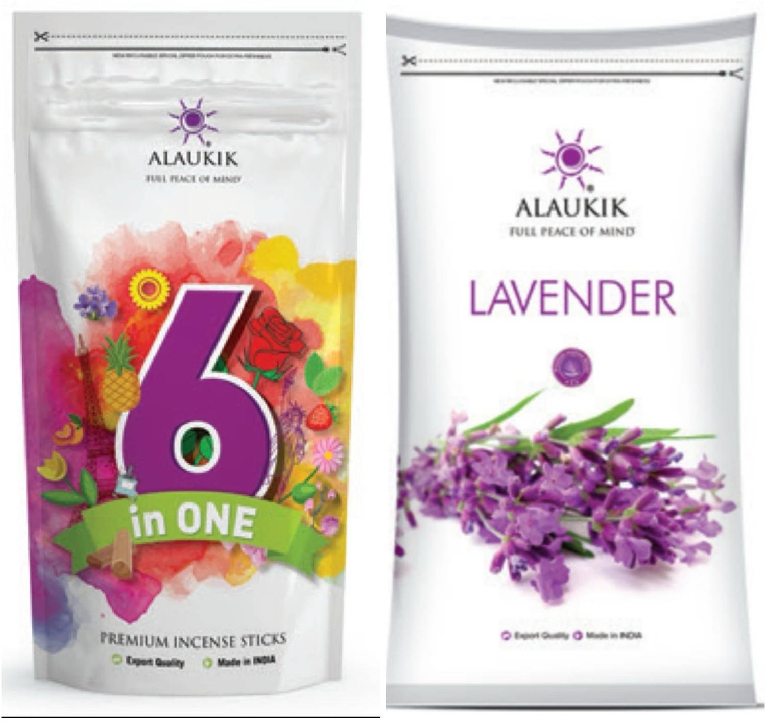 ALAUKIK Lavender & 6 in 1 Lavender & Fruity Fragrance