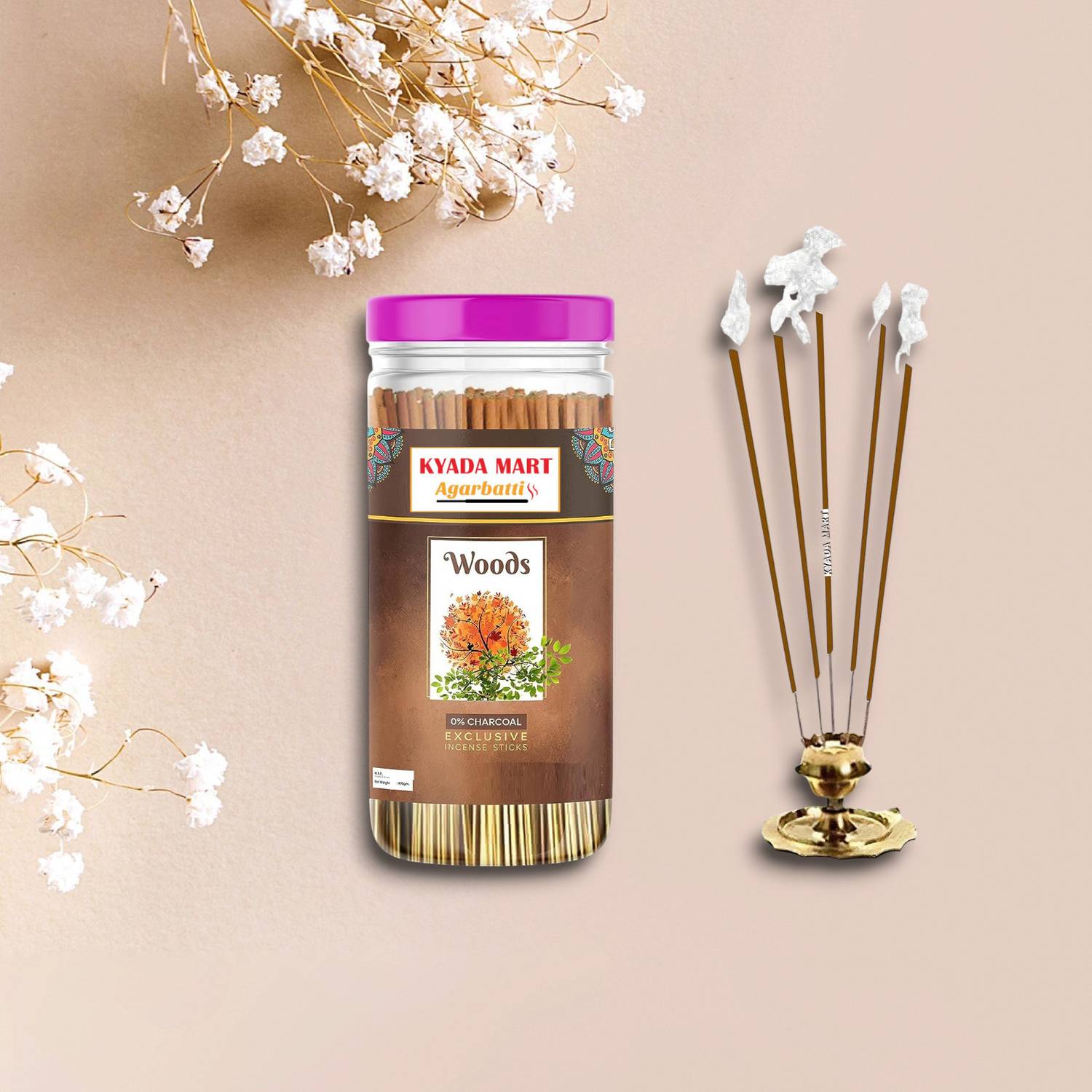 AMITYENTERPRISE Amity Natural Hand made Agarbatti_63 Woods