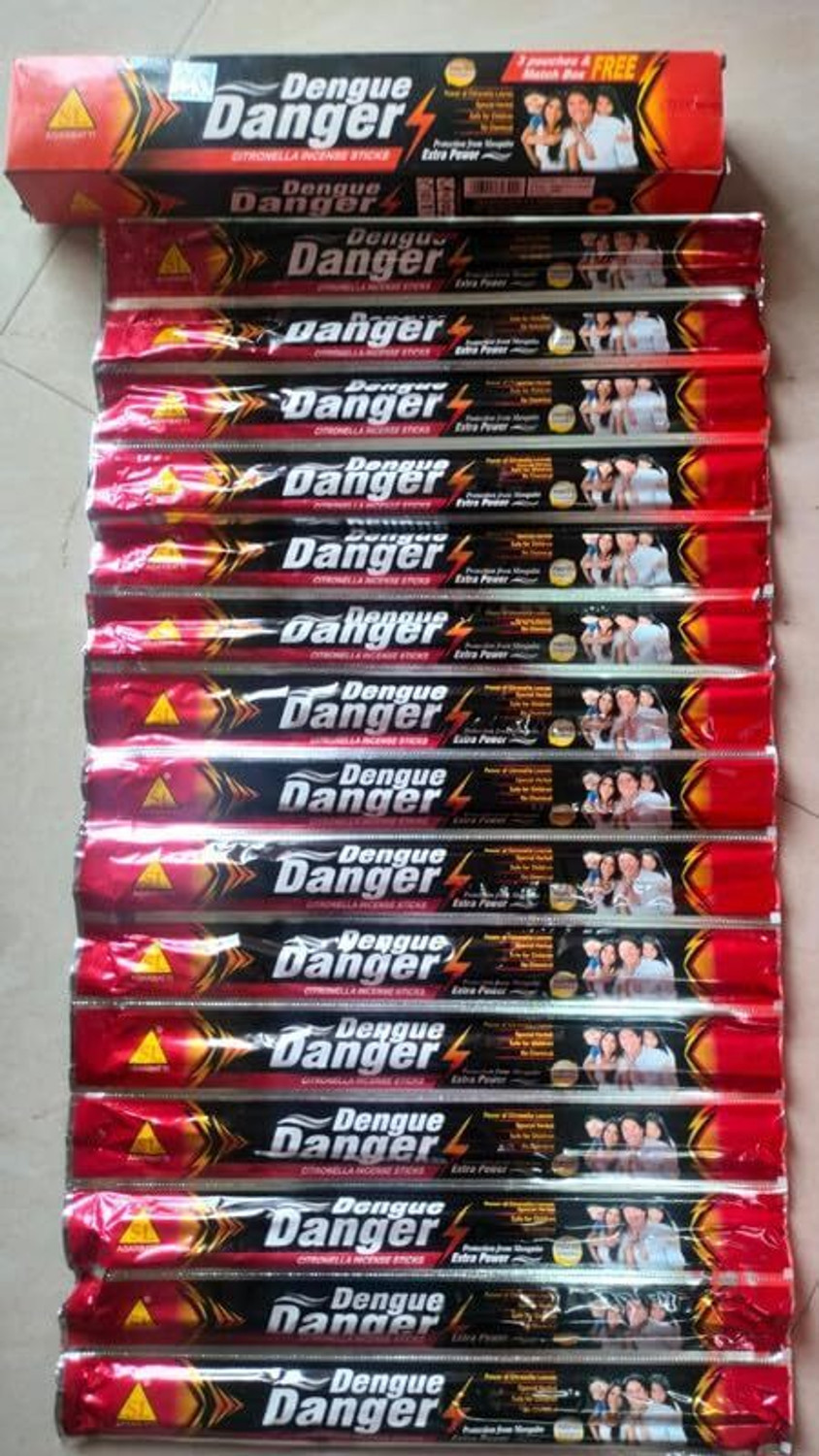 Image of Dengue Danger Comfort Natural Mosquito Repellent Citronella Incense Stick MILD SOOTHING FRAGRANCE