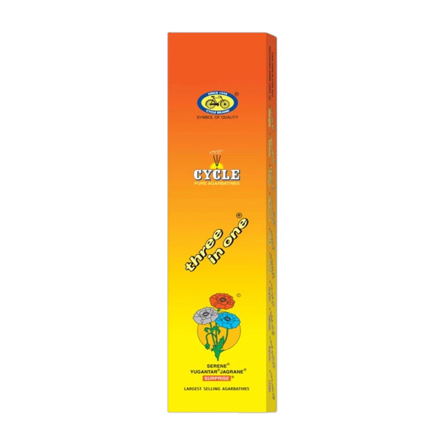 Image of Cycle Three in One Agarbatti with 3 Signature Fragrance for Health, Wealth & Happiness Floral, Lily, Woody