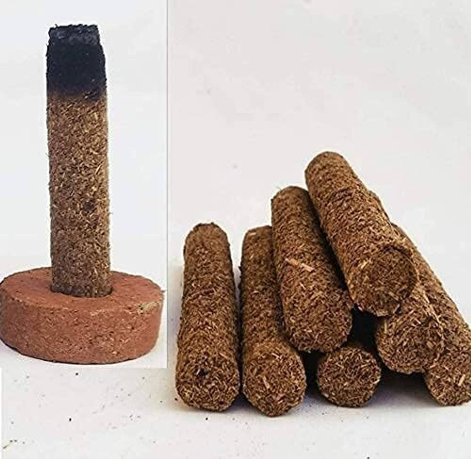 Avneel - a comfortable uniform Desi Cow Dung Dhoop Batti–2.5 Inch Organic Incense Sticks for Pooja & Meditation