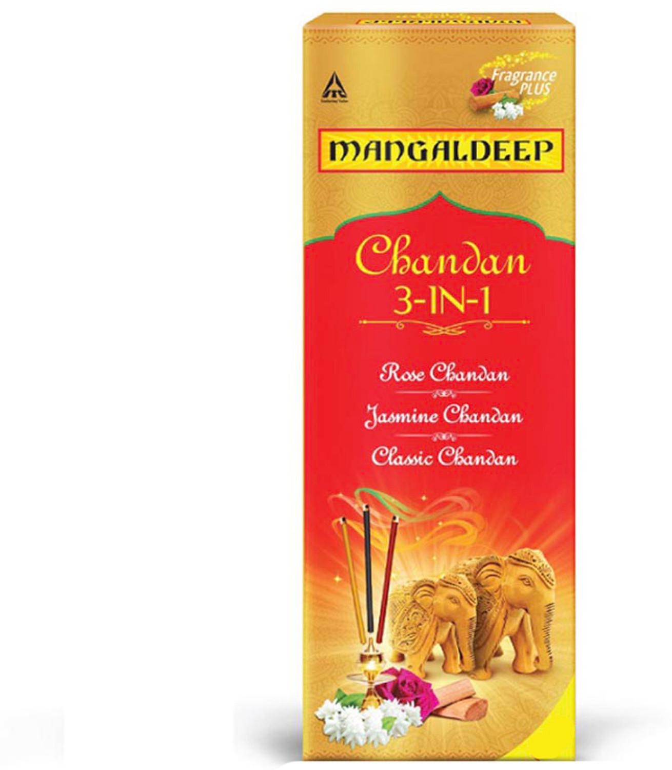 Image of MANGALDEEP Chandan 3in1 - rose chandan, jasmine chandan and classic chandan (226 gm) Chandan