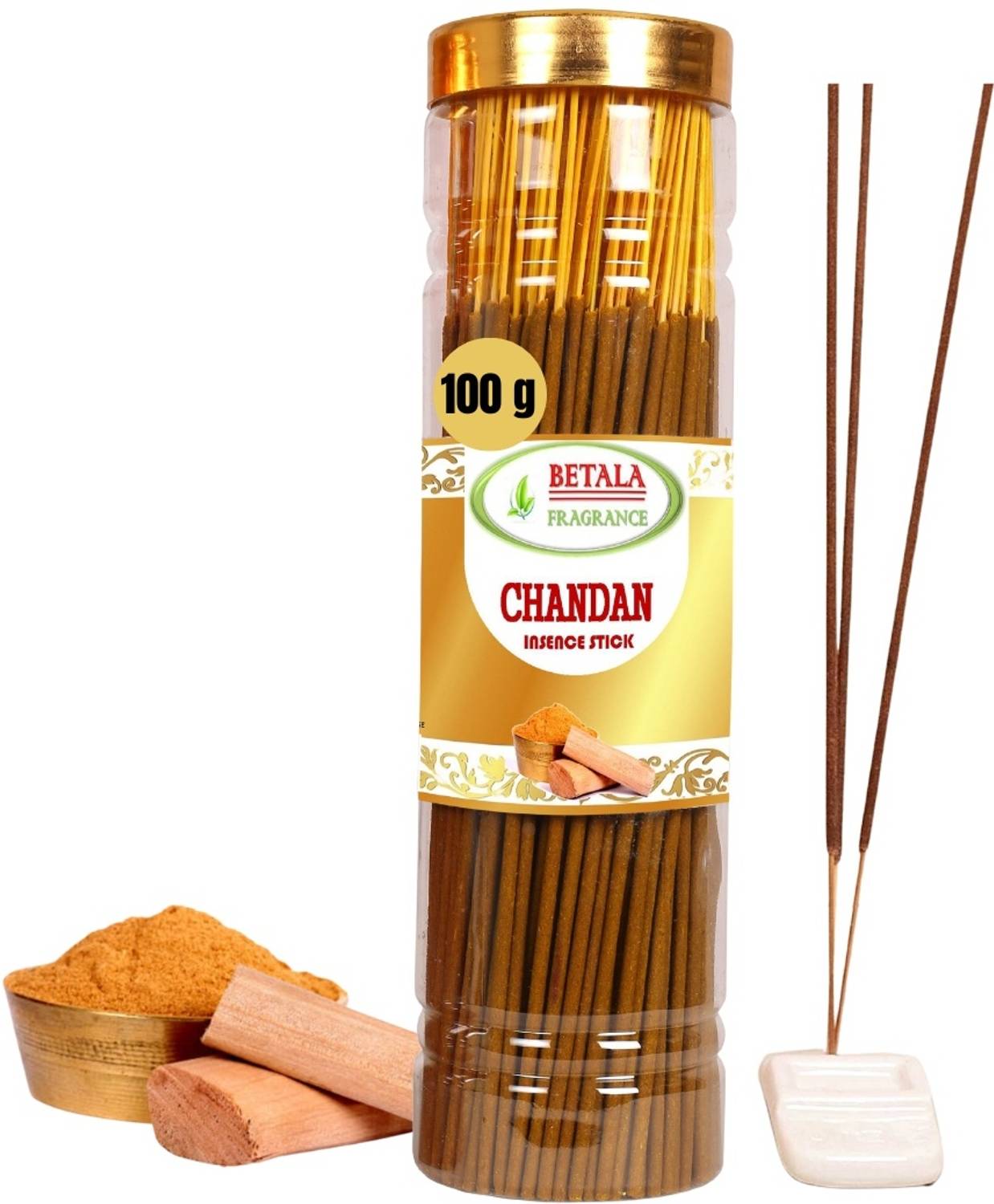 BETALA FRAGRANCE Chandan/Sandal Fragrance Agarbatti Stick, 100 Gm Pack Chandan
