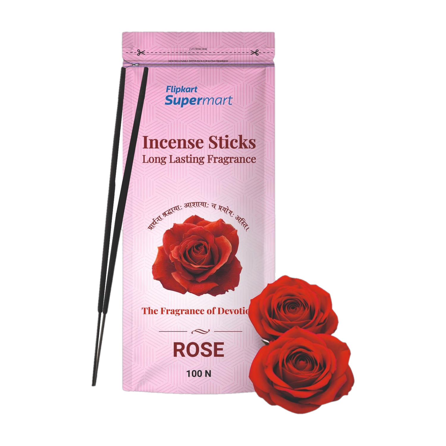 Image of Flipkart Supermart Incense Sticks, Rose Rose