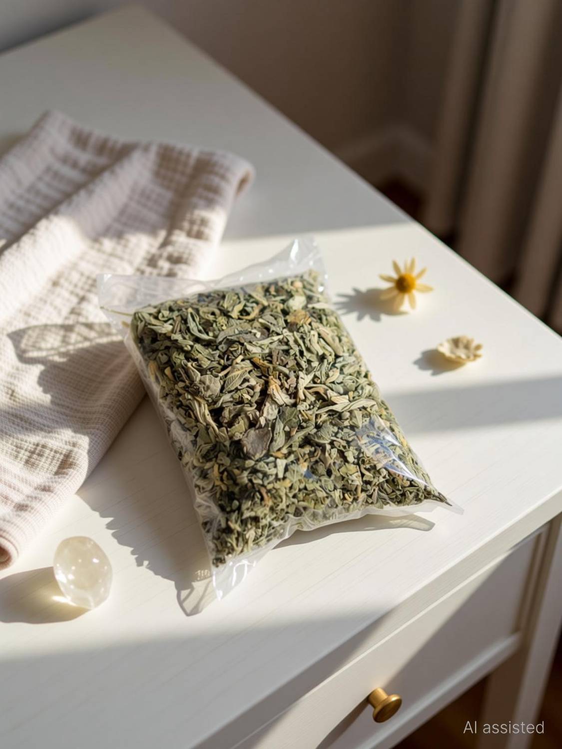 ALDOMIN Dried White Sage Smudging Removing Bad Energies (50 Gram) Sage