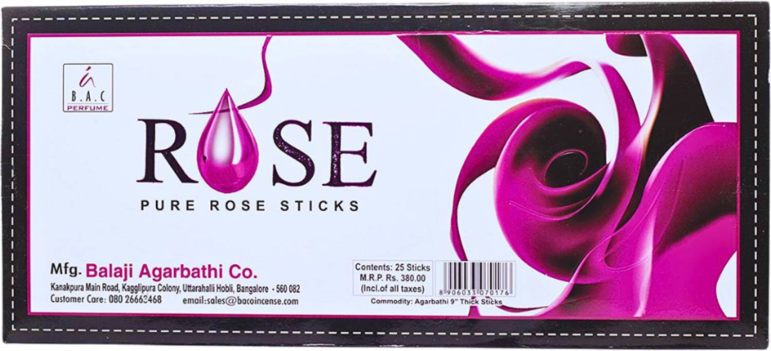Balaji Rose Incense Sticks | Premium Agarbatti for Puja | Rose
