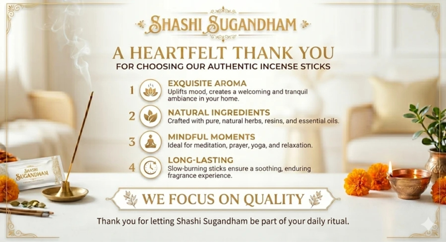 Image of GODSUN Chandan agarbatti 4 Different fragrances