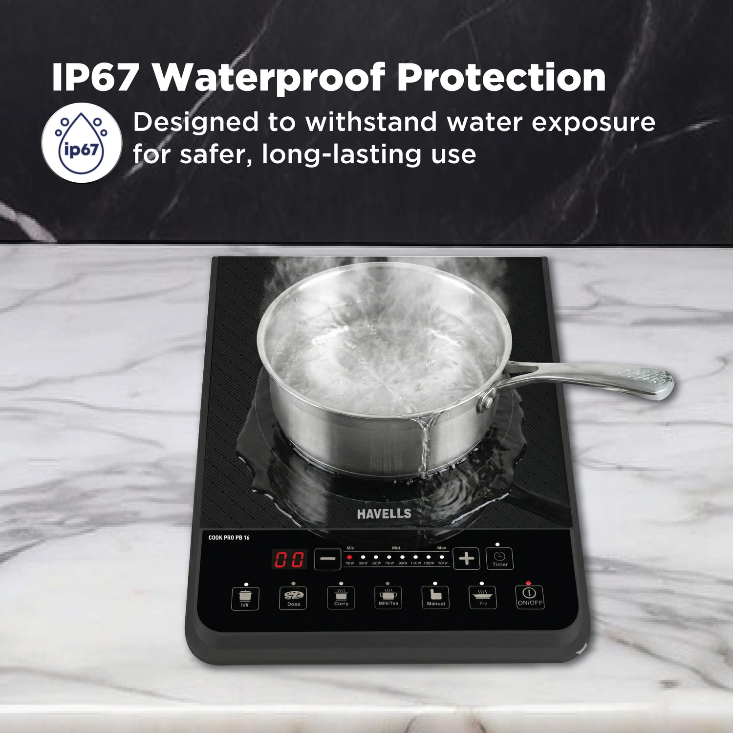 Image of HAVELLS 1600 W Induction Cooktop Touch Panel