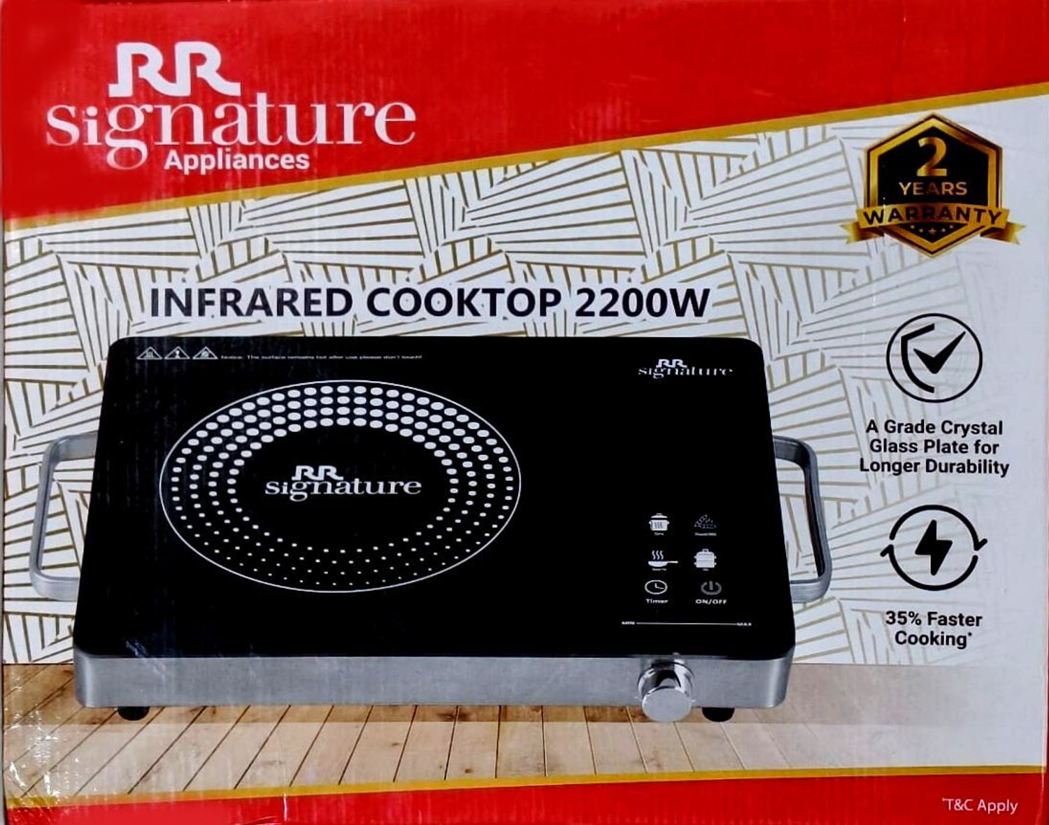 Image of RR Signature 2200 W Infrared Cooktop Touch Panel
