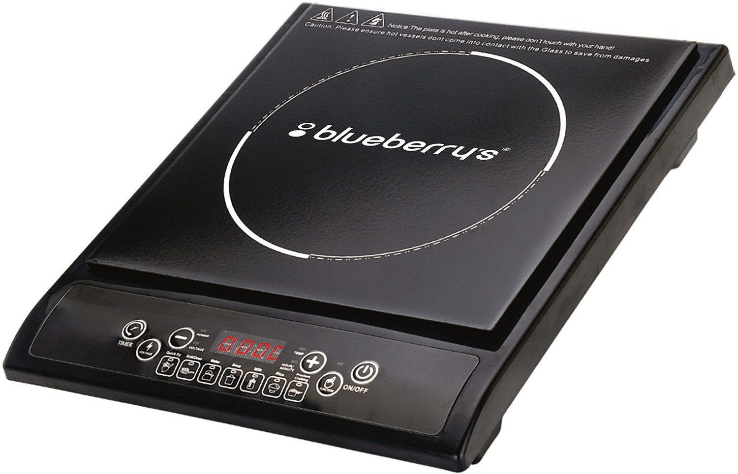 Image of BlueBerry's 1600 W Induction Cooktop Push Button