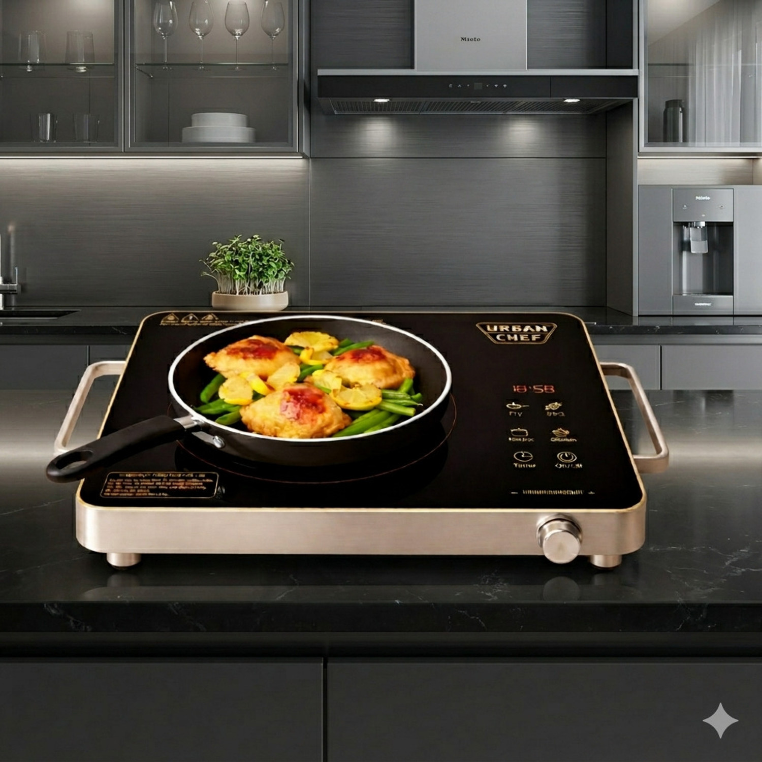 Image of Urban Chef 2000 W Infrared Cooktop Touch Panel
