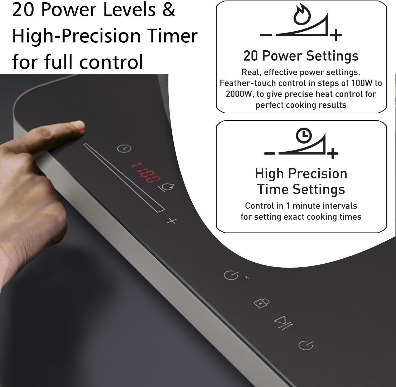 Image of Hawkins 3600 W Induction Cooktop Touch Panel