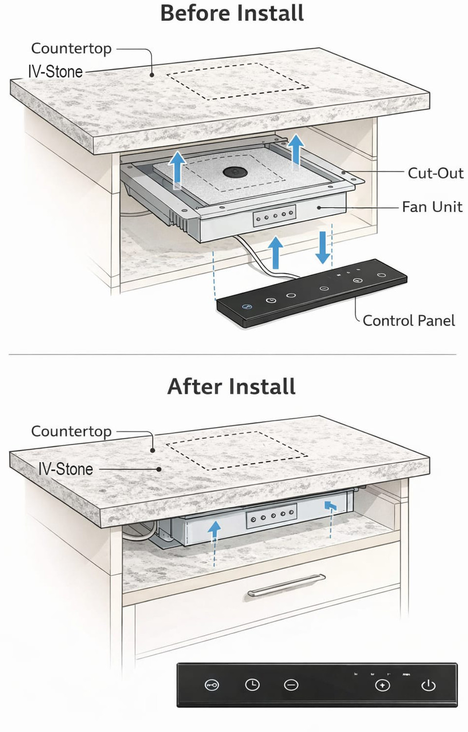 Image of invisible world 2000 W Infrared Cooktop Touch Panel