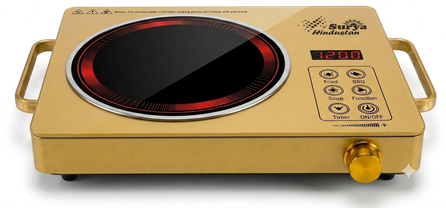 Image of Surya Hindustan 2500 W Infrared Cooktop Touch Panel