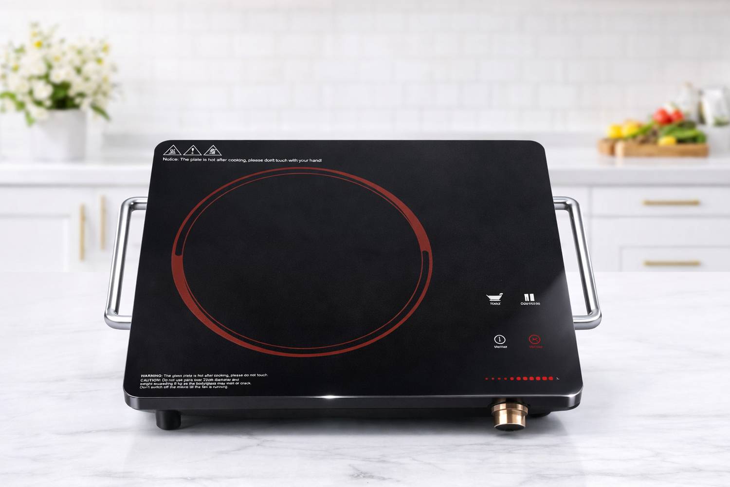 SHA Motherly Love 2200 W Induction Cooktop Touch Panel (Black, co