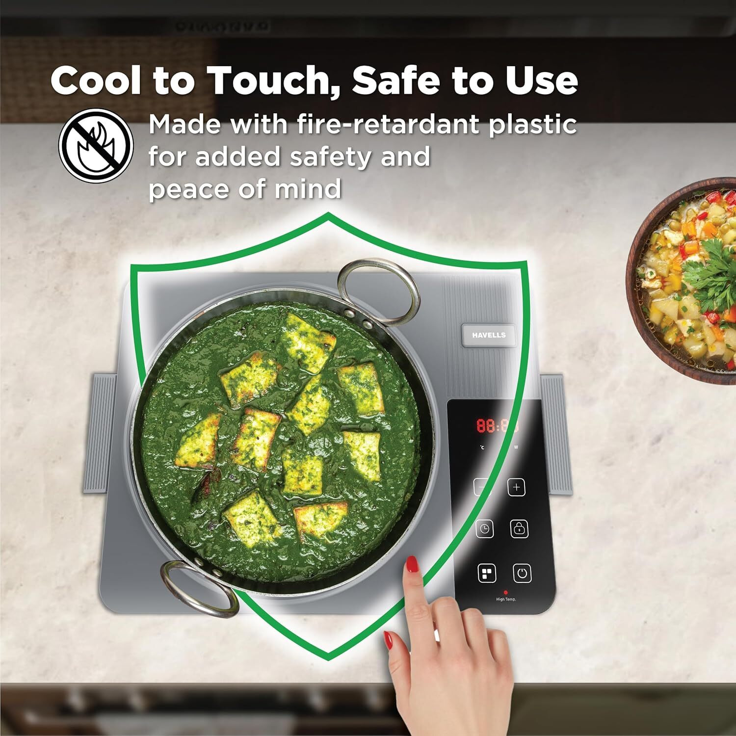 Image of HAVELLS 2000 W Infrared Cooktop Touch Panel