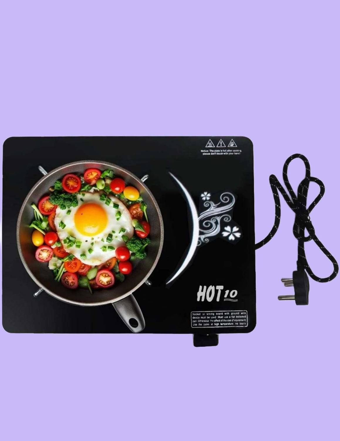 HOT10 2000 W Induction Cooktop Touch Panel (Black, Cook_top_Induc