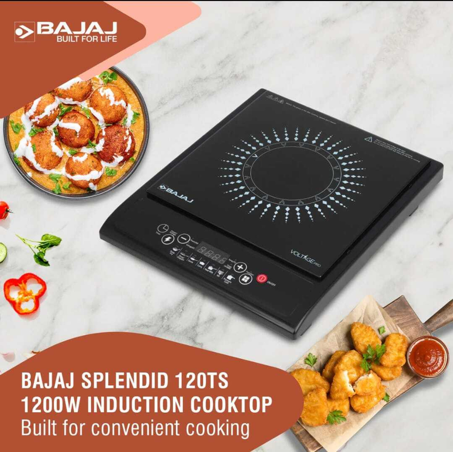 Image of BAJAJ 1200 W Induction Cooktop Push Button