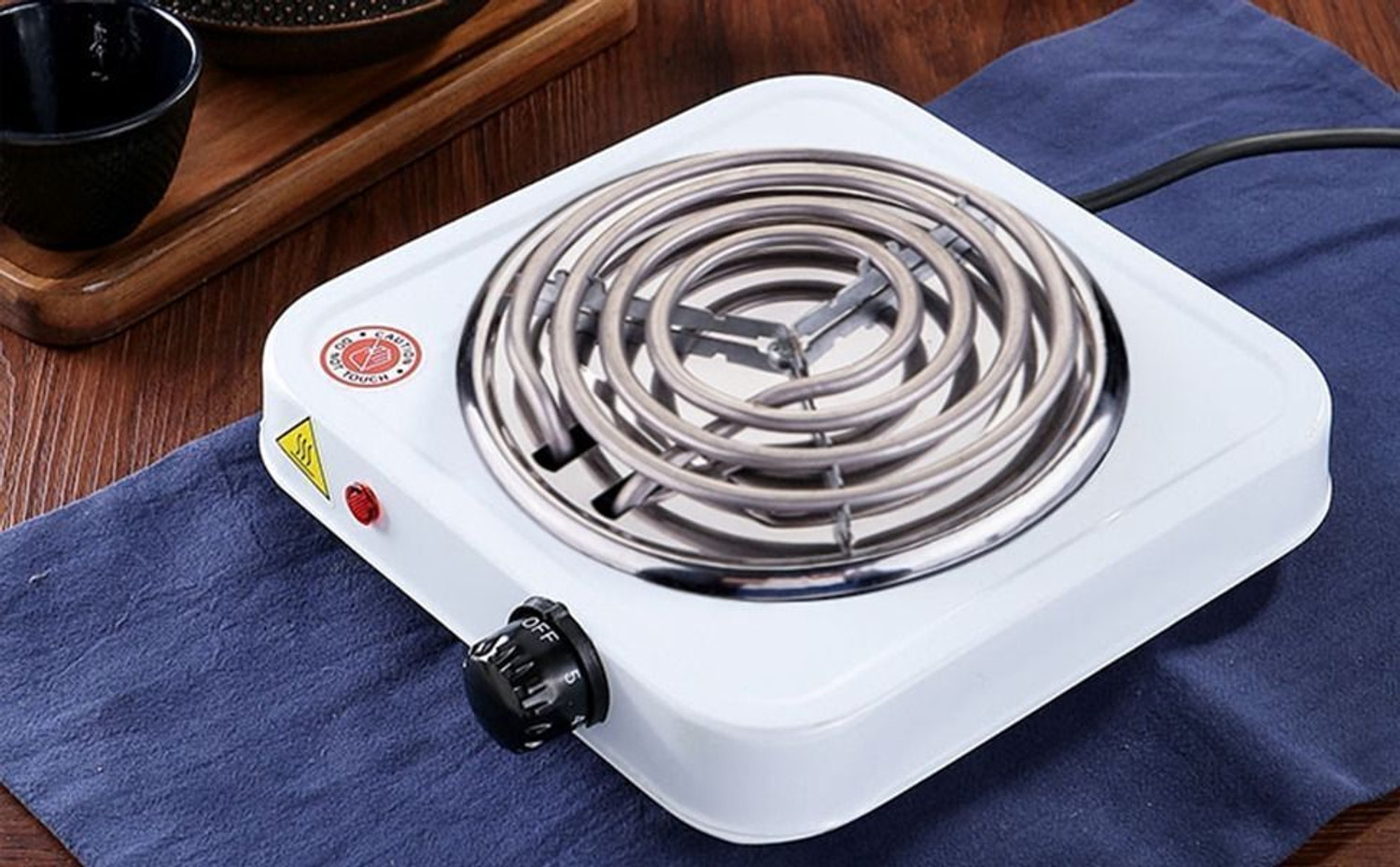 Image of TRENDING TREASURES 1000 W Induction Cooktop Jog Dial