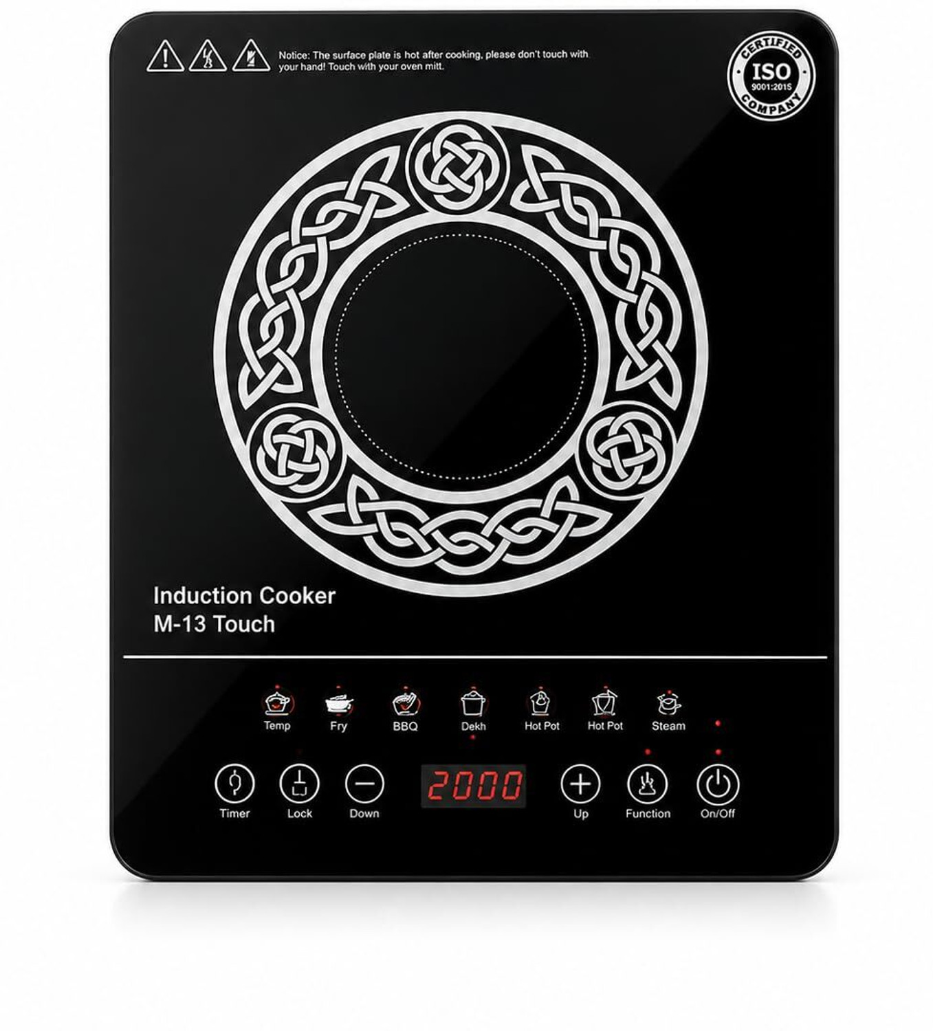 Image of CookSmart 2000 W Induction Cooktop Touch Panel