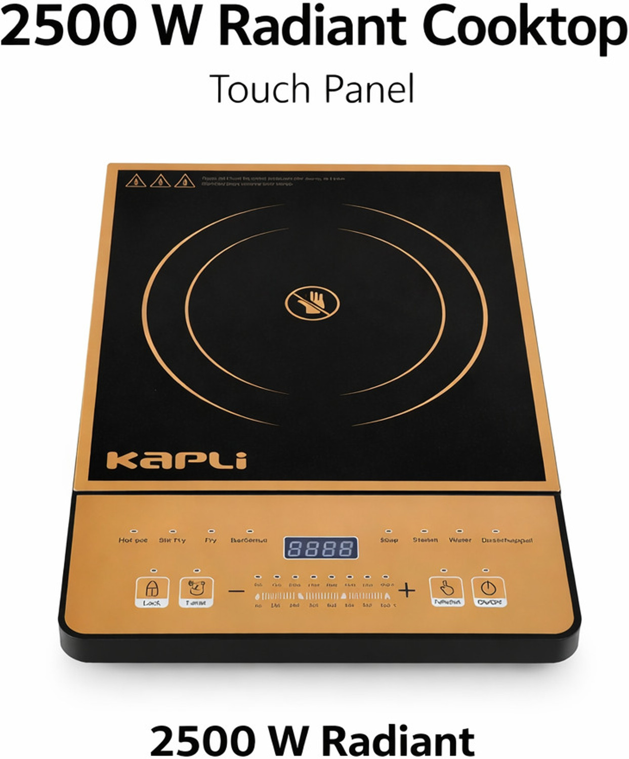 Image of KAPLI 2500 W Infrared Cooktop Touch Panel