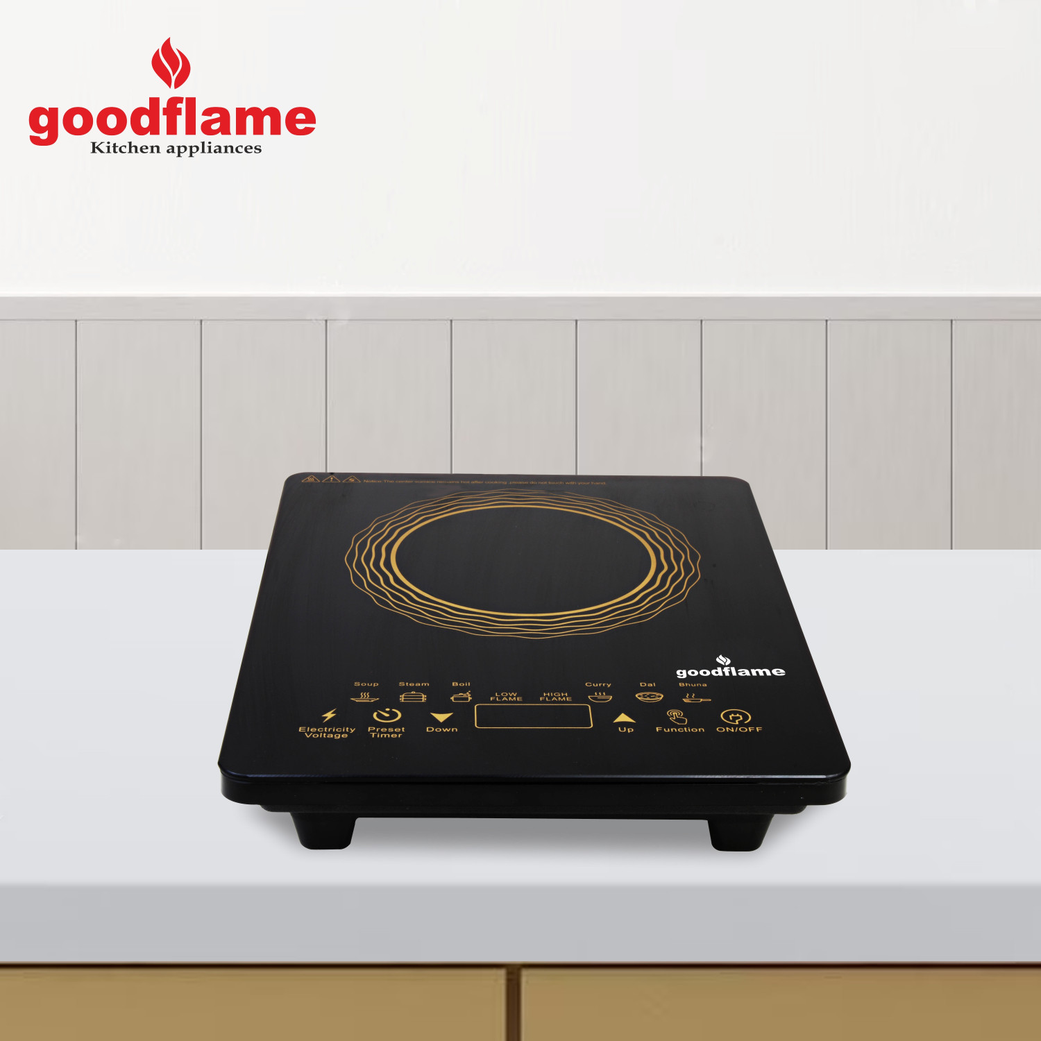 Image of goodflame 2200 W Induction Cooktop Touch Panel